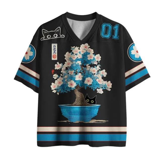 Japanese Bonsai Printed Jersey Shirts