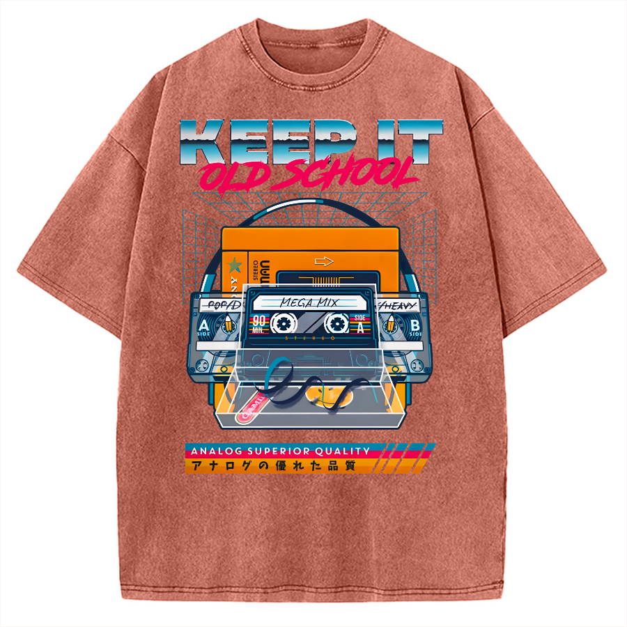 Keep it Old School Vintage Washed T-shirt