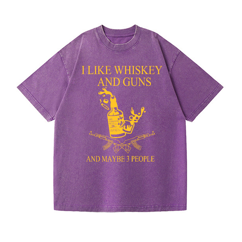 Whiskey Vintage Wash Japanese Design T-Shirt