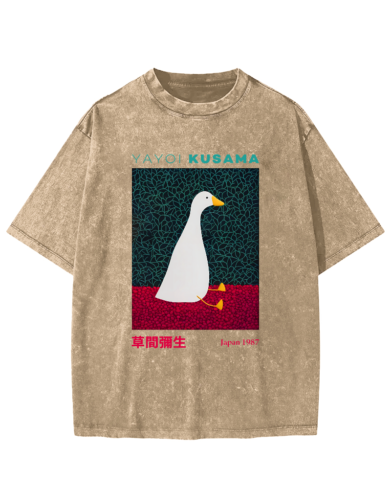 Yayoi Kusama Animal Art Vintage Washed T-shirt