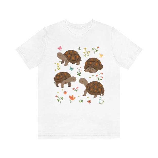 Kawaii Turtle Tee – Cottagecore Style, Turtle Lover Gift & Nature/Animal Lover Tee