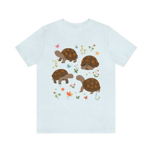 Kawaii Turtle Tee – Cottagecore Style, Turtle Lover Gift & Nature/Animal Lover Tee