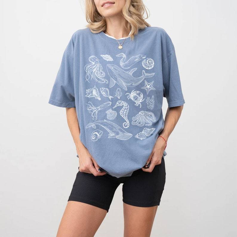 Comfort Colors Sea Animal Shirt, Ocean Nature Gift Tee