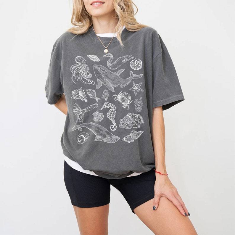 Comfort Colors Sea Animal Shirt, Ocean Nature Gift Tee