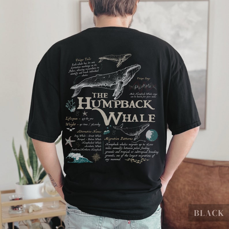 Vintage Humpback Whale T-Shirt, Oceancore Aesthetic, Beach Top
