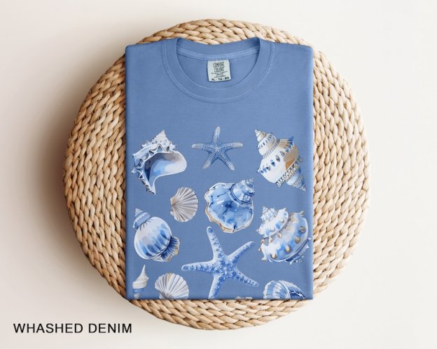 Trendy Ocean Core Sea Creatures & Shells T-Shirt