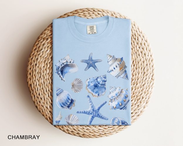 Trendy Ocean Core Sea Creatures & Shells T-Shirt