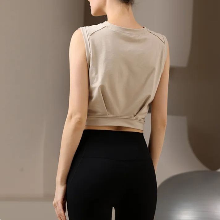  Kusama Pumpkin Vintage Wash Japanese Design Sleeveless Crop Top