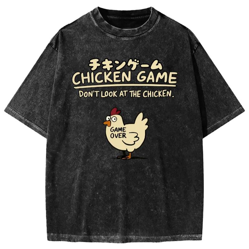 Chicken Game Vintage Washed T-shirt