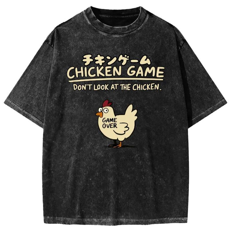 Chicken Game Vintage Washed T-shirt