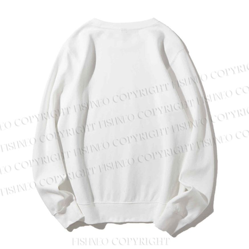 Unisex Vintage Cat Casual Printed Sweatshirt