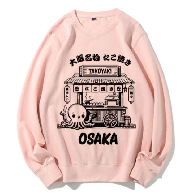 Japan Osaka Food Cotton Sweatshirt
