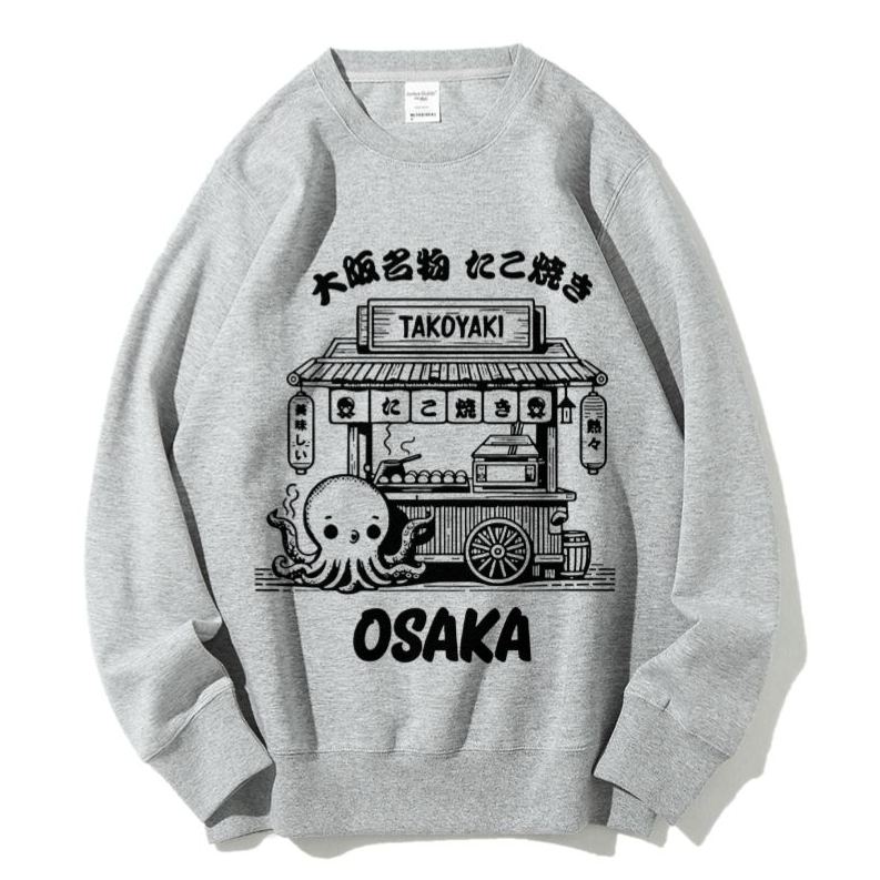 Japan Osaka Food Cotton Sweatshirt