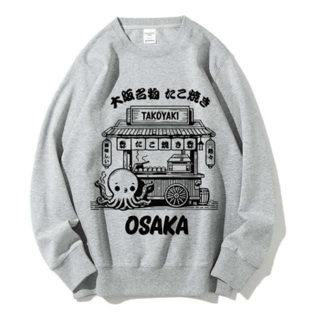 Japan Osaka Food Cotton Sweatshirt