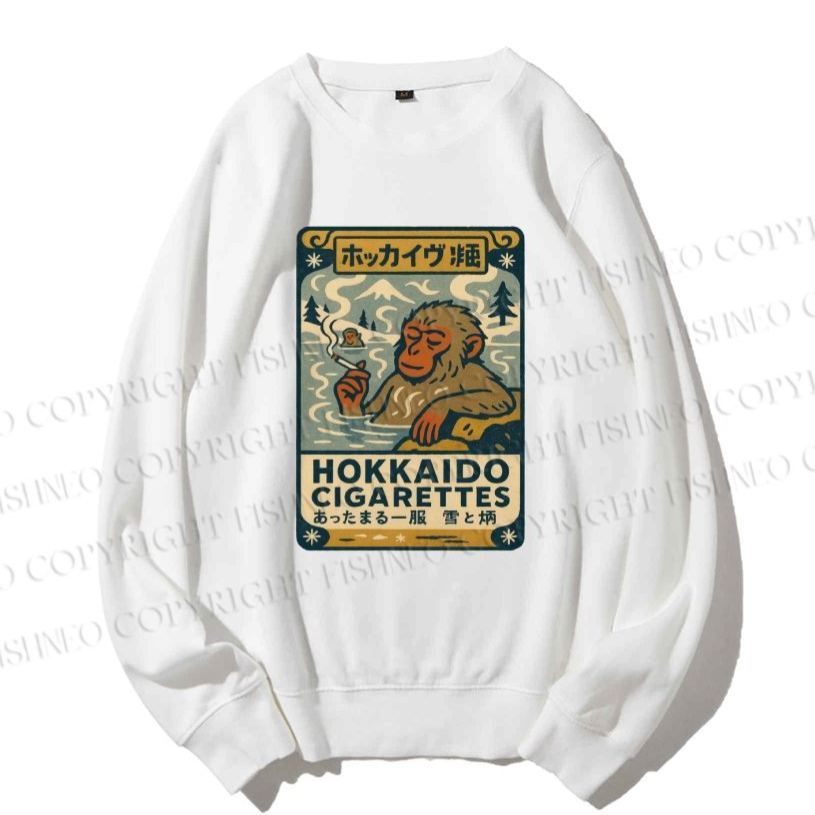 Unisex Casual Vintage Monkey Printed Sweatshirt