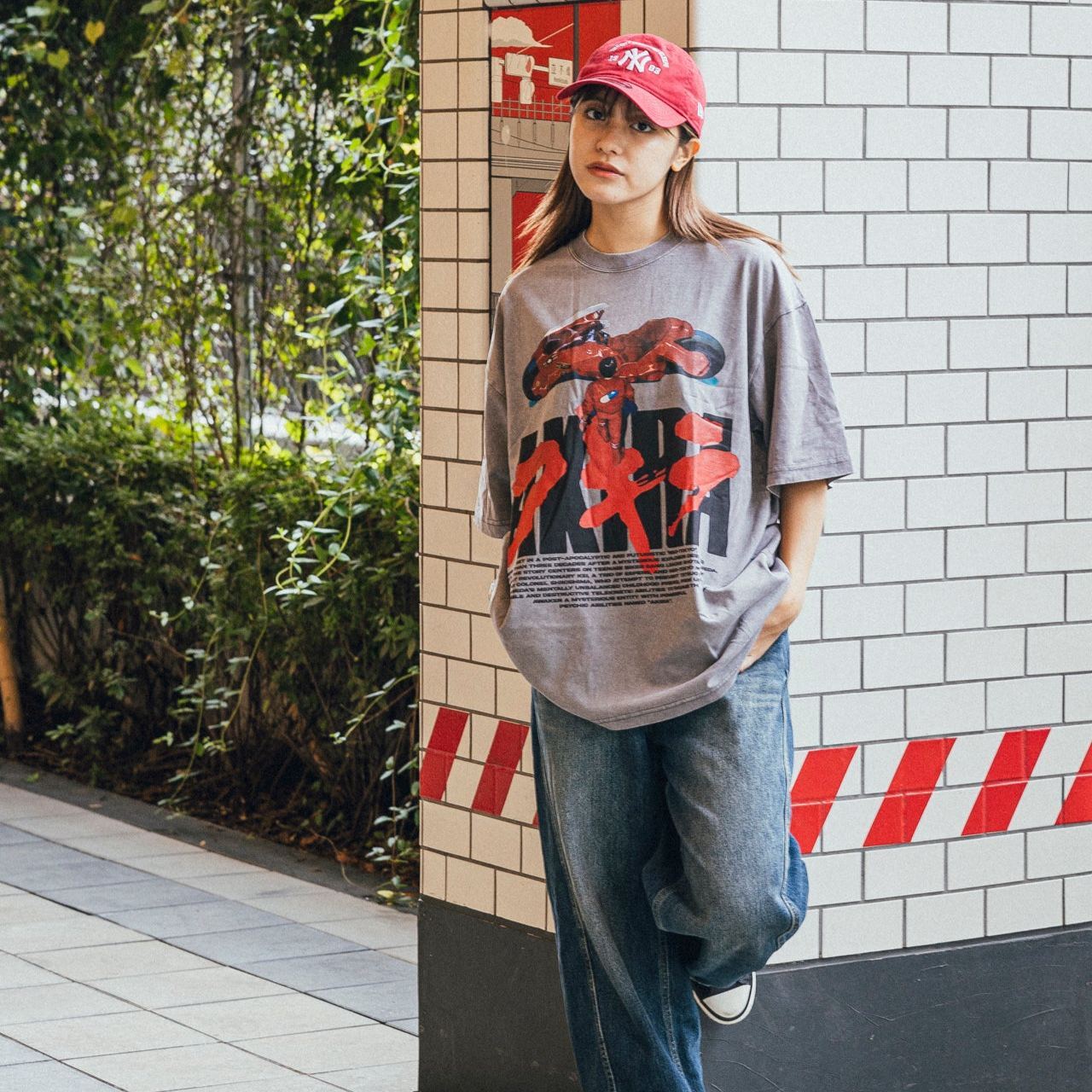 Unisex AKIRA Printed Washed Tee