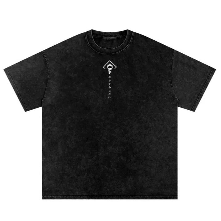 Unisex Satoru Gojo Anime Washed Oversize T-Shirt