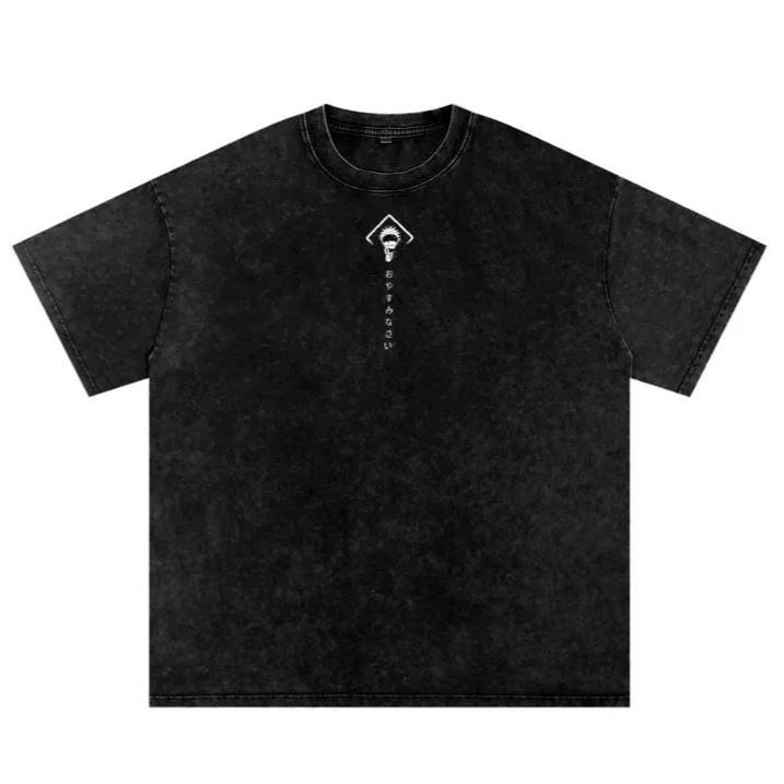 Unisex Satoru Gojo Anime Washed Oversize T-Shirt