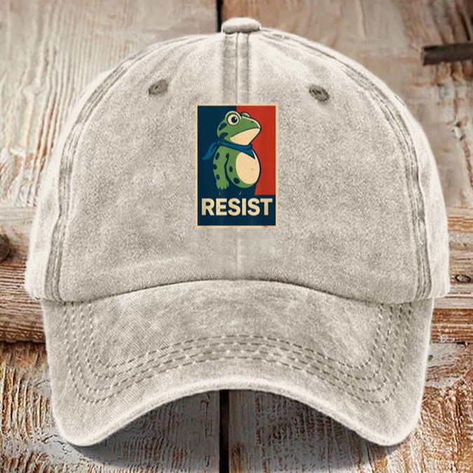 Portland Frog Art Printed Cap