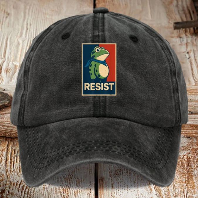 Portland Frog Art Printed Cap