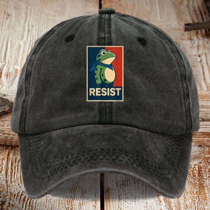 Portland Frog Art Printed Cap