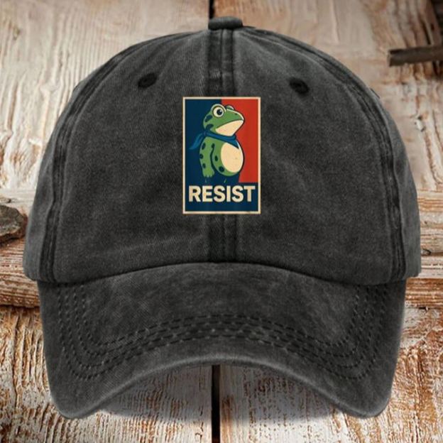 Portland Frog Art Printed Cap