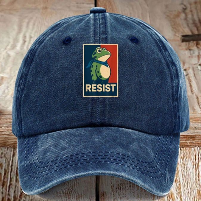 Portland Frog Art Printed Cap