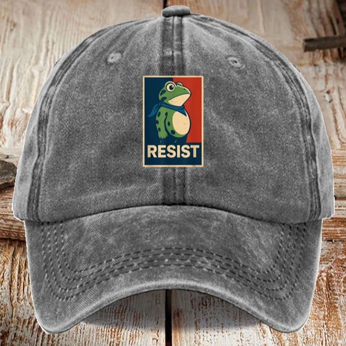 Portland Frog Art Printed Cap