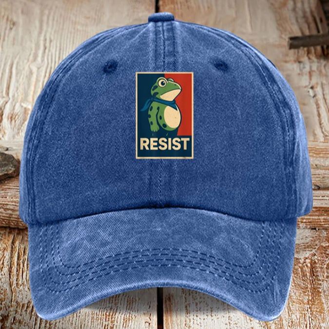 Portland Frog Art Printed Cap