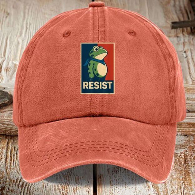 Portland Frog Art Printed Cap