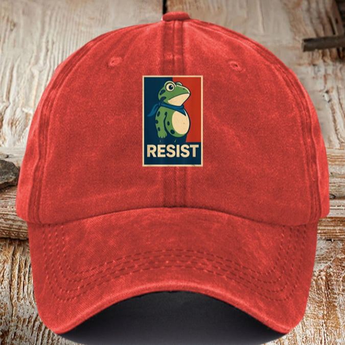 Portland Frog Art Printed Cap