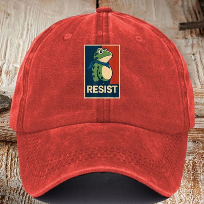 Portland Frog Art Printed Cap