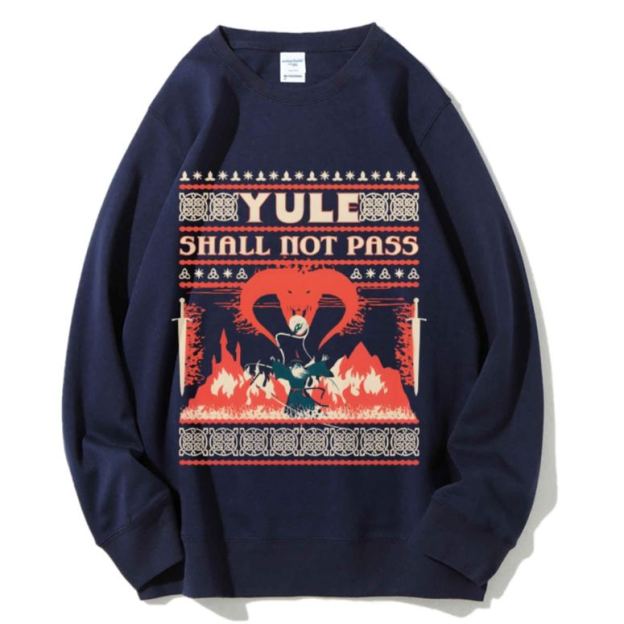 Unisex Yule Shall Not Pass Printed Sweatshirt