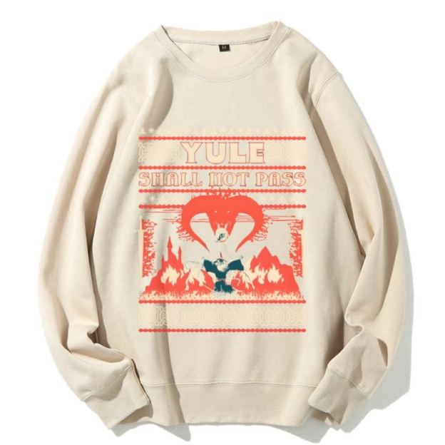 Unisex Yule Shall Not Pass Printed Sweatshirt