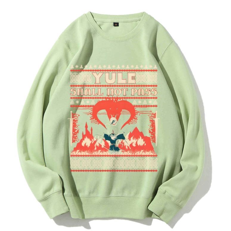 Unisex Yule Shall Not Pass Printed Sweatshirt