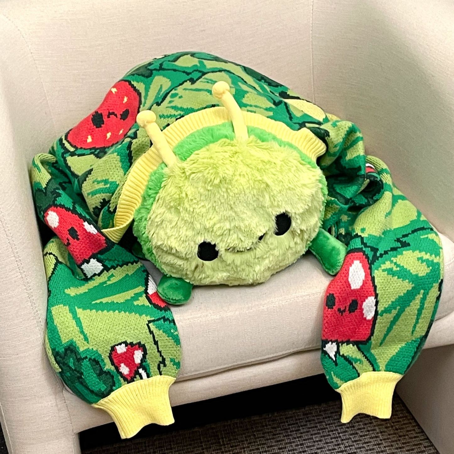 Unisex Squishable Caterpillar Ugly Cardigan Sweater