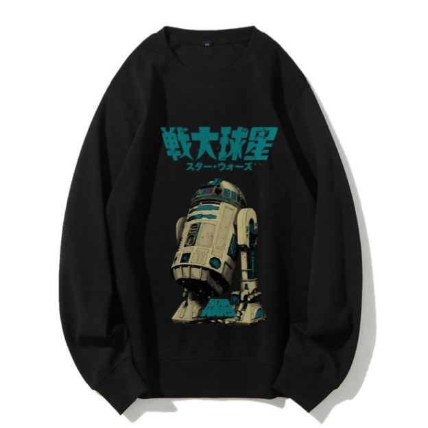 Casual Star Wars Vintage Printed Crewneck Sweatshirt