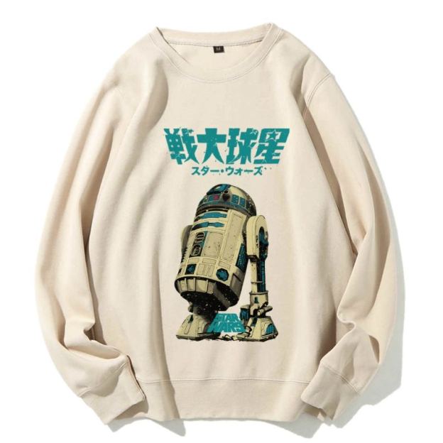 Casual Star Wars Vintage Printed Crewneck Sweatshirt
