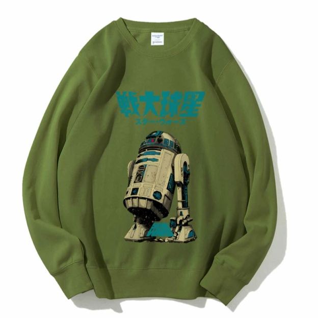 Casual Star Wars Vintage Printed Crewneck Sweatshirt