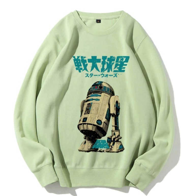 Casual Star Wars Vintage Printed Crewneck Sweatshirt