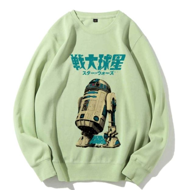 Casual Star Wars Vintage Printed Crewneck Sweatshirt