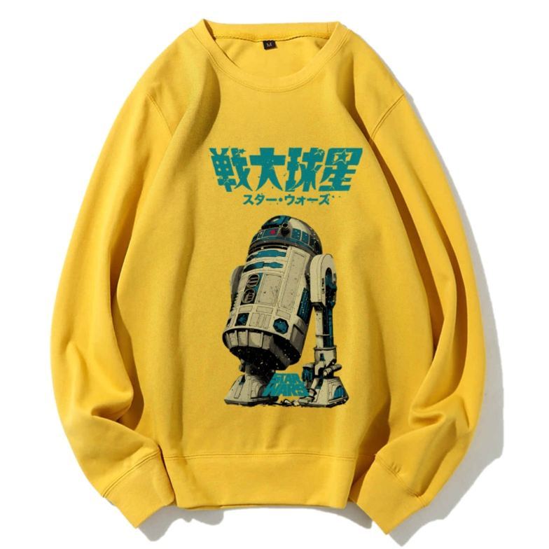 Casual Star Wars Vintage Printed Crewneck Sweatshirt
