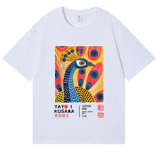 Yayoi Kusama Peacock Japanese Style Classic Tee