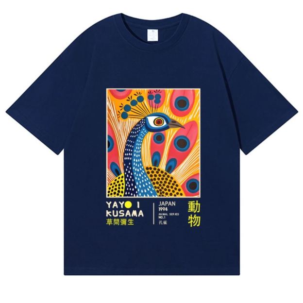 Yayoi Kusama Peacock Japanese Style Classic Tee