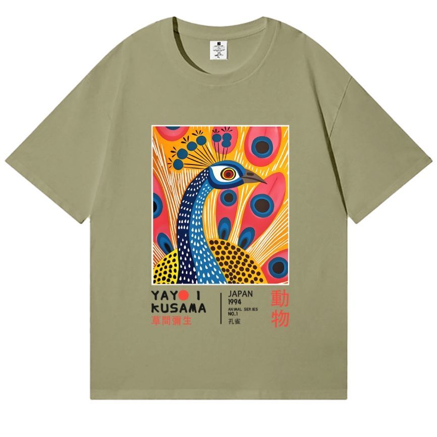 Yayoi Kusama Peacock Japanese Style Classic Tee