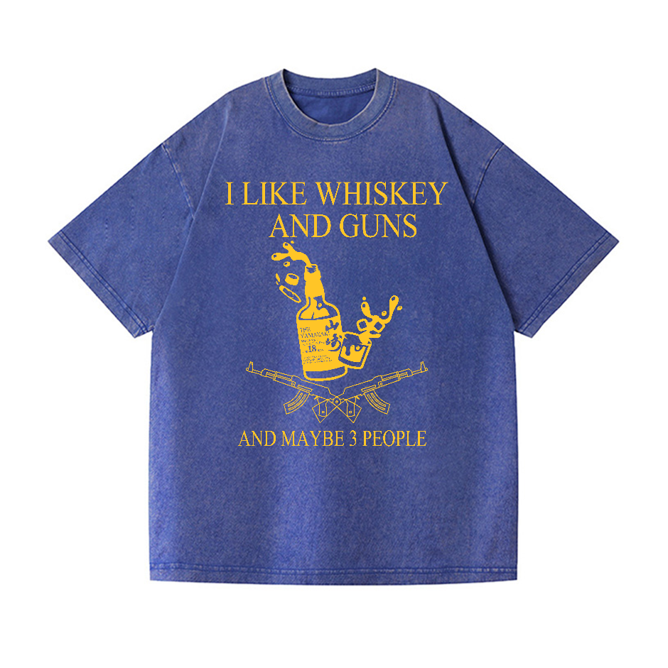 Whiskey Vintage Wash Japanese Design T-Shirt