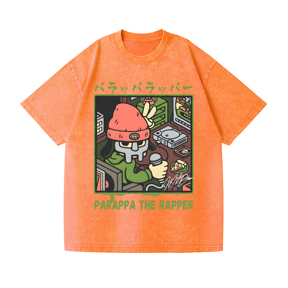 PaRappa the Rapper MF DOOM Vintage Wash Japanese Design T-Shirt