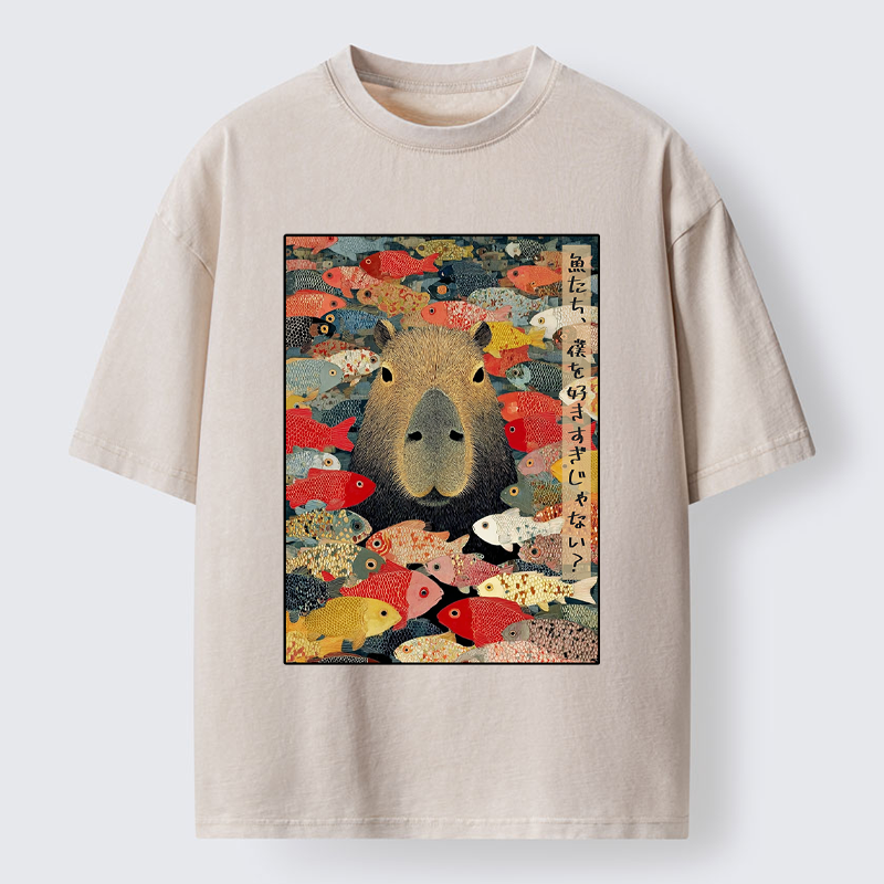 Unisex Am I Too Lovable?  Washed T-Shirt