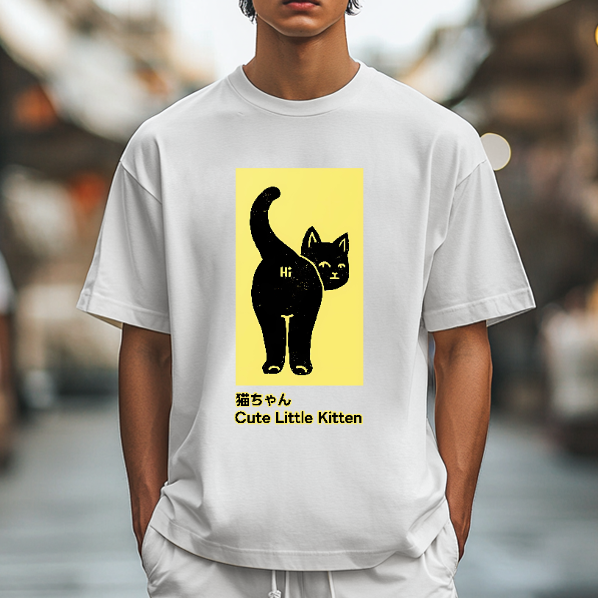Cute Little Kitten Japanese Style Classic Tee