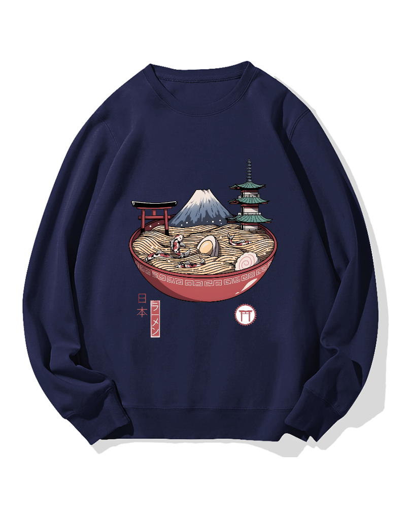 Fuji Mountain Ramen Cotton Sweatshirt